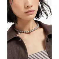 Bijuterii Brunello Cucinelli Dama - Bijuterii Brunello Cucinelli Brunello Cucinelli Shimmer Bead Necklace SILVER Femei (BM 17549571) - B-mall.ro
