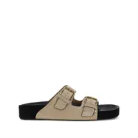 Balerini 'Lennyo' Beige Slip-On Sandals With Stud Details In Suede Woman Femei