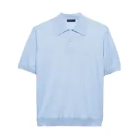 Tricouri Polo Prada Knitted Wool Polo Shirt Barbati