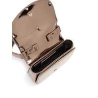 Genti de umar Diesel Dama - Genti de umar Diesel 1Dr Metallic Shoulder Bag With Logo Plate In Patent Leather Woman GREY Femei (BM 17550456) - B-mall.ro