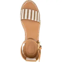 Espadrile Chloe Dama - Espadrile Chloe Striped Glyn Sandals With Espadrillas Sole 7 Cm Brown Femei (BM 17551930) - B-mall.ro