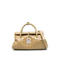 Genti de mana Zanellato Dotta Safari Small Leather Handbag Femei