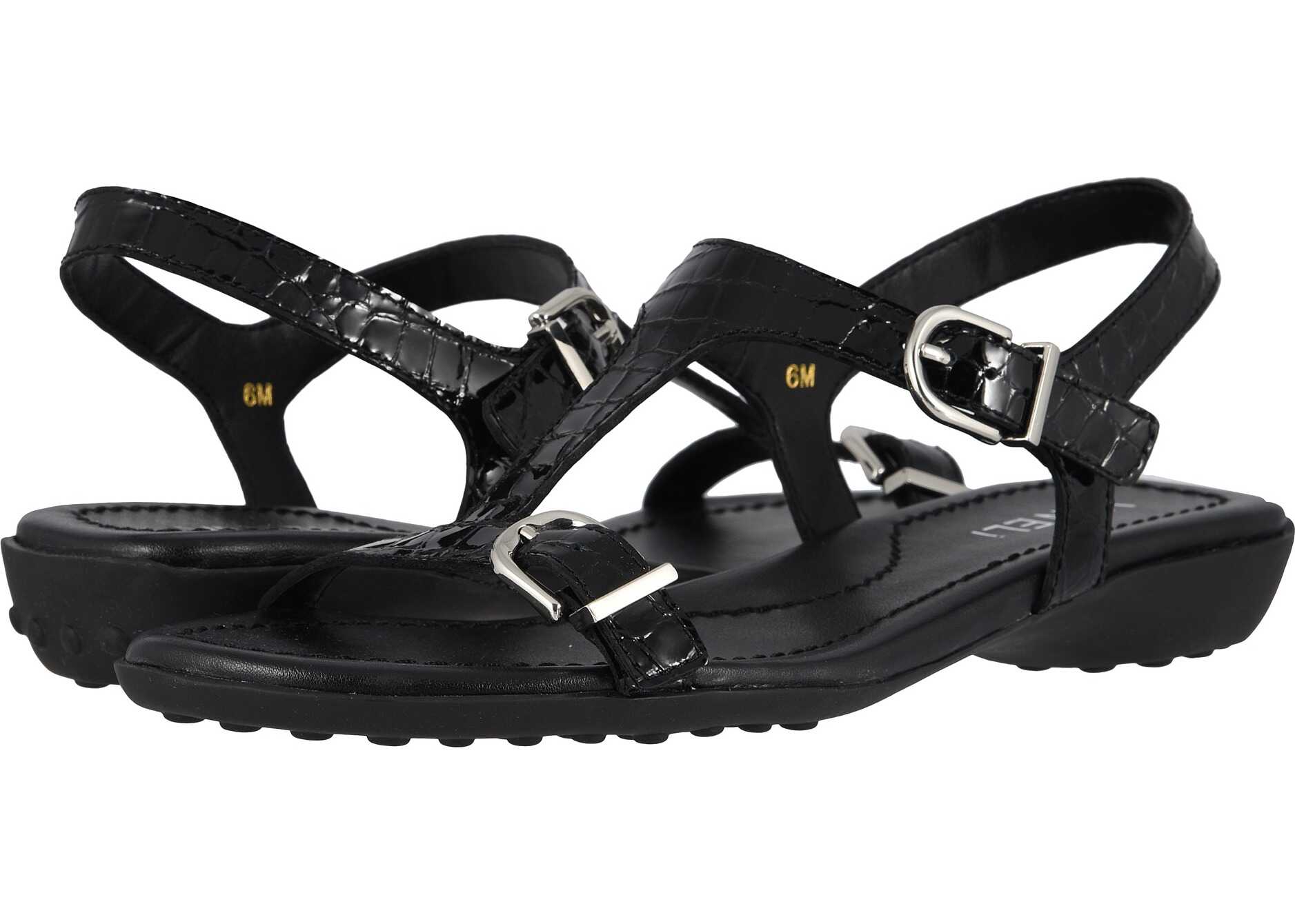 Vaneli Taletha Black Polinesia Patent Print