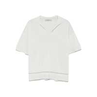 Tricouri Polo D.Exterior Light-Green Polo With Short Side Slits Femei