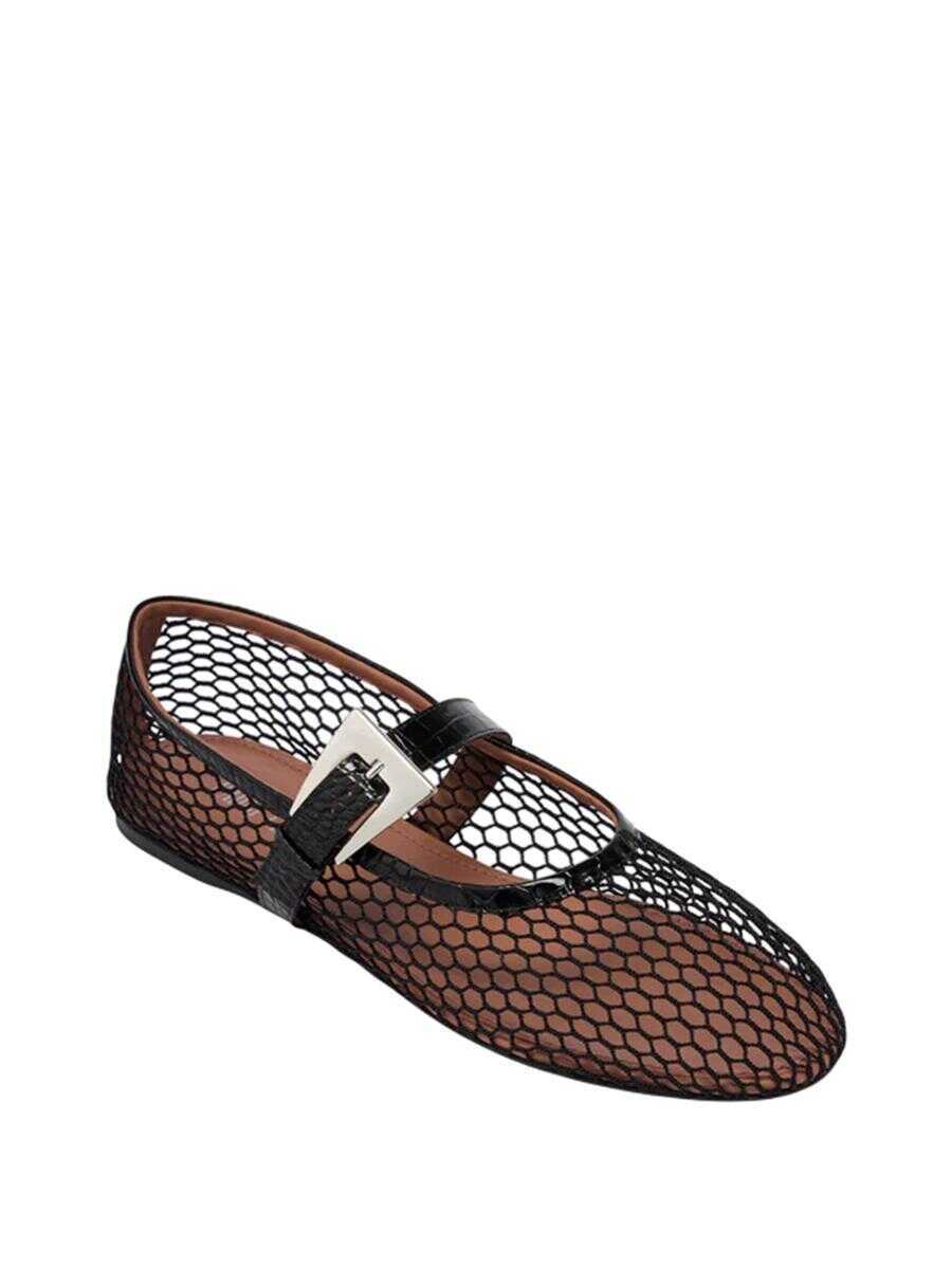 Balerini Paris Texas Paris Texas Sveva Buckle Ballet Flat Black Femei (BM 17554239) 5