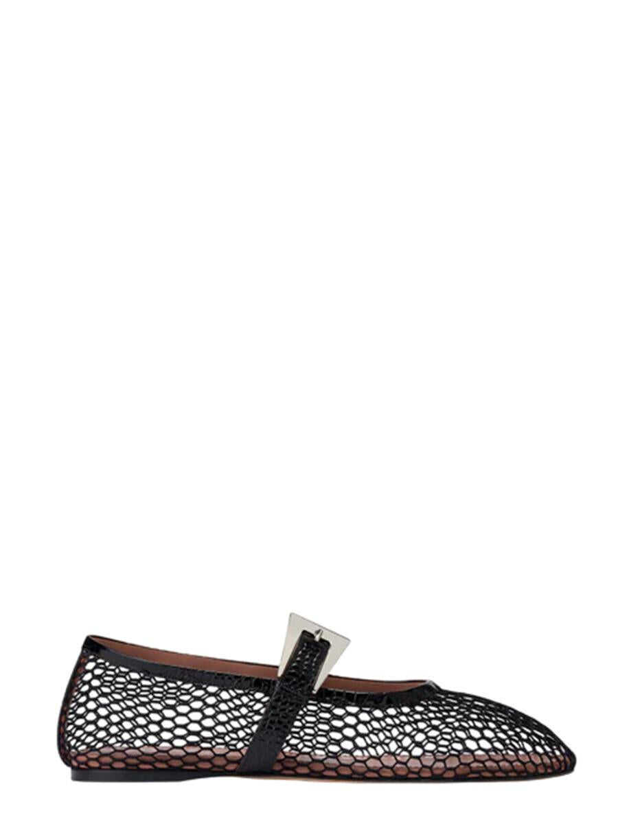 Balerini Paris Texas Paris Texas Sveva Buckle Ballet Flat Black Femei (BM 17554239) 1