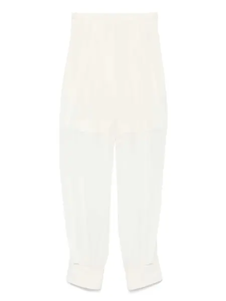 Pantaloni casual Philosophy Philosophy Di Lorenzo Serafini Casual And Cargo Trousers In White Wool WHITE Femei (BM 17554305) 1