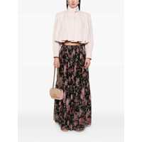 Imbracaminte Dama pagina 620 - Fuste Chloe Chlo Multicolor Linen Skirt Black Femei (BM 17554758) - B-mall.ro