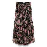Fuste Chloé Multicolor Linen Skirt Femei