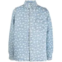 Geci Erl Unisex Denim Jacquard Overshirt Woven Clothing Femei