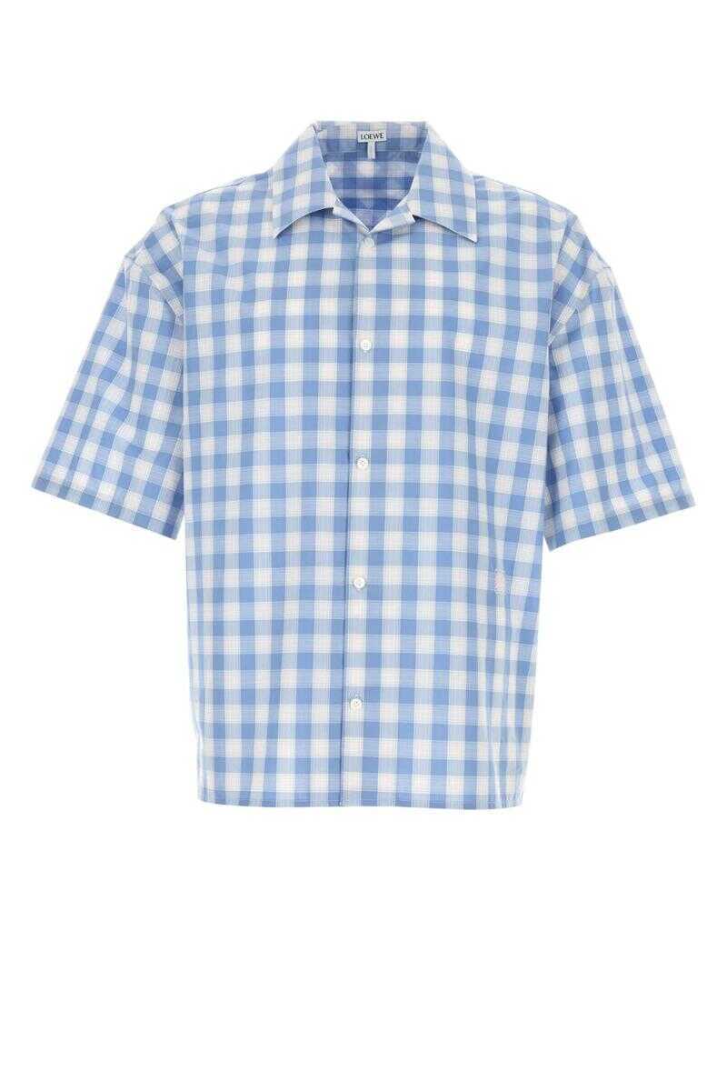 Topuri Loewe Loewe Shirts Blue Barbati (BM 17555499) 1