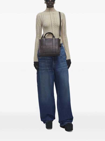 Genti de mana Marc Jacobs Marc Jacobs The Leather Small Tote Handbag BROWN Femei (BM 17555508) 2