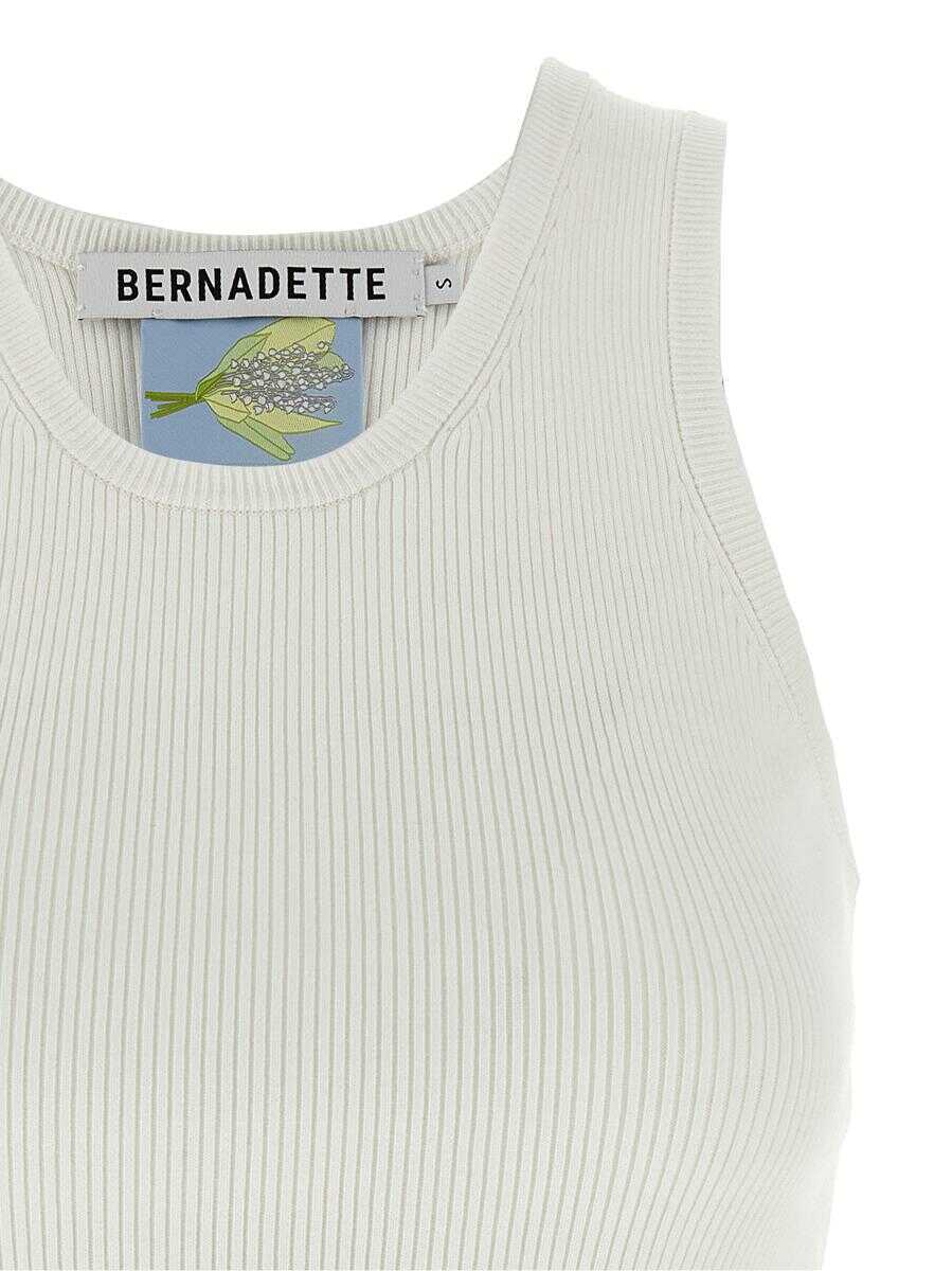 Topuri BERNADETTE Bernadette Knit Top WHITE Femei (BM 17555532) 3