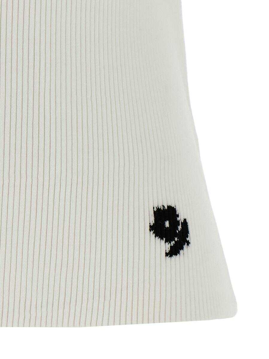 Topuri BERNADETTE Bernadette Knit Top WHITE Femei (BM 17555532) 4