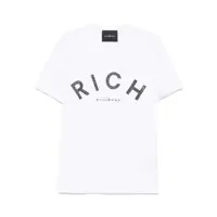 Tricouri John Richmond White Cotton T-Shirt Barbati