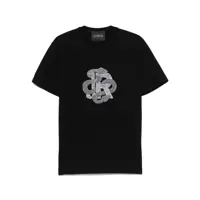 Tricouri John Richmond Black Cotton T-Shirt Barbati