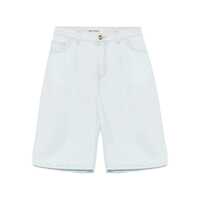 Pantaloni casual Semicouture Sky Blue 'Ellen' Shorts Femei