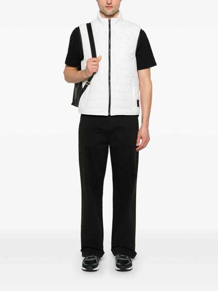 Geci de iarna Fay FAY PADDED ZIP VEST JACKET White Barbati (BM 17557389) 2