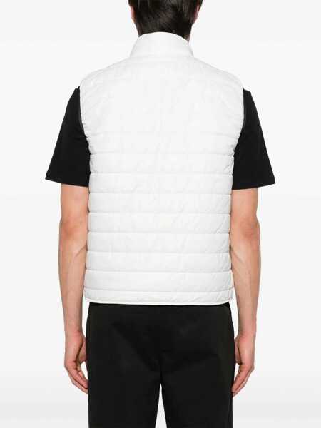 Geci de iarna Fay FAY PADDED ZIP VEST JACKET White Barbati (BM 17557389) 4