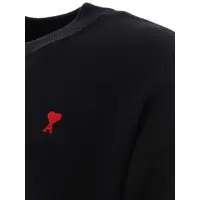Pulovere casual AMI Paris pentru Barbati - Pulovere casual AMI Paris Maglione Ami de Coeur Black Barbati (BM 17557560) - B-mall.ro