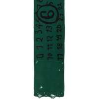 Esarfe Dama - Esarfe MM6 Maison Margiela Virgin Wool Scarf GREEN Femei (BM 17557747) - B-mall.ro