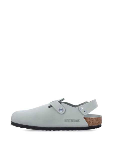 Balerini Birkenstock Tokio Light Blue Mules With Buckles On The Front And Back In Leather Woman BLUE Femei (BM 17558640) 4