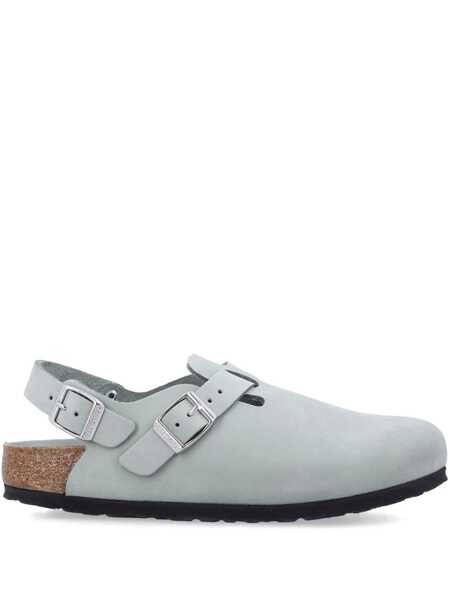 Balerini Birkenstock Tokio Light Blue Mules With Buckles On The Front And Back In Leather Woman BLUE Femei (BM 17558640) 1