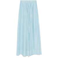 Pantaloni casual Forte_Forte Silk Wide-Leg Trousers Femei