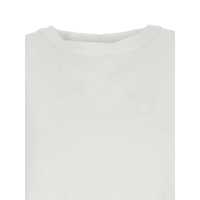 Imbracaminte MOMONÌ Dama - Tricouri MOMON Sofia White T-Shirt With Round Neck And Teardrop Opening On The Back In Linen Woman WHITE Femei (BM 17559957) - B-mall.ro