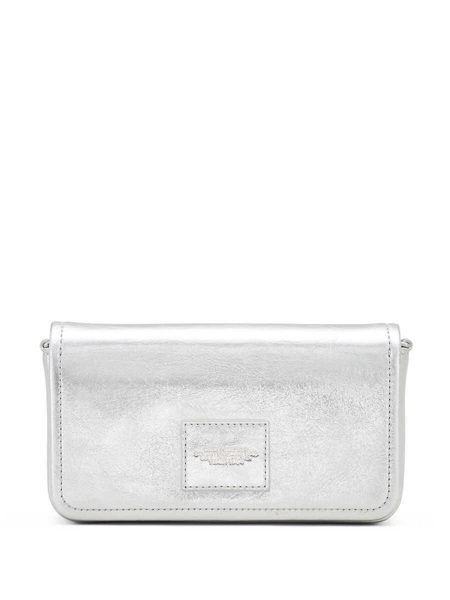 Genti de umar Marc Jacobs Marc Jacobs The Metallic Leather Chain Mini Bag Crossbody Bag SILVER Femei (BM 17560266) 3