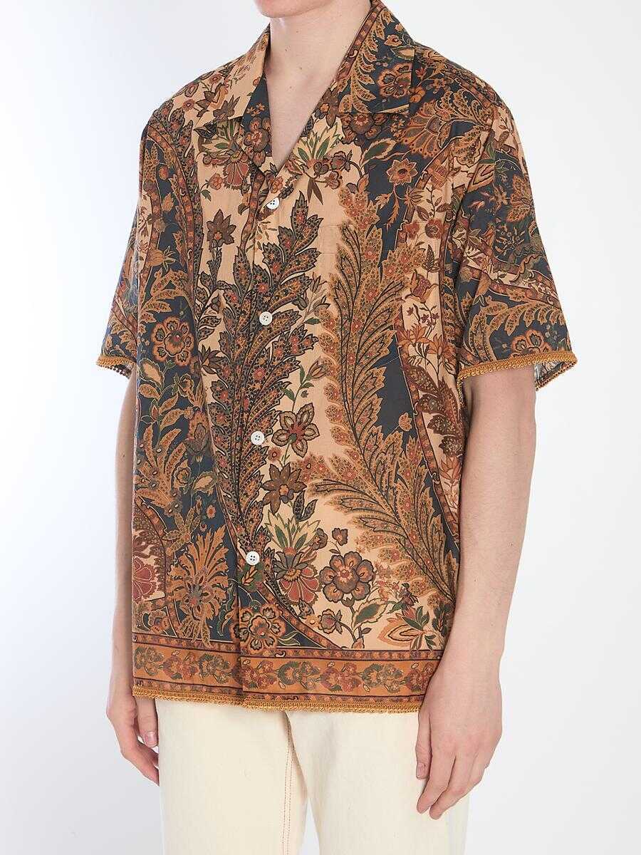 Camasi Valentino Garavani Patterned Shirt Beige Barbati (BM 17560512) 2