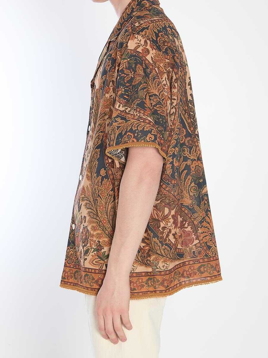 Camasi Valentino Garavani Patterned Shirt Beige Barbati (BM 17560512) 3
