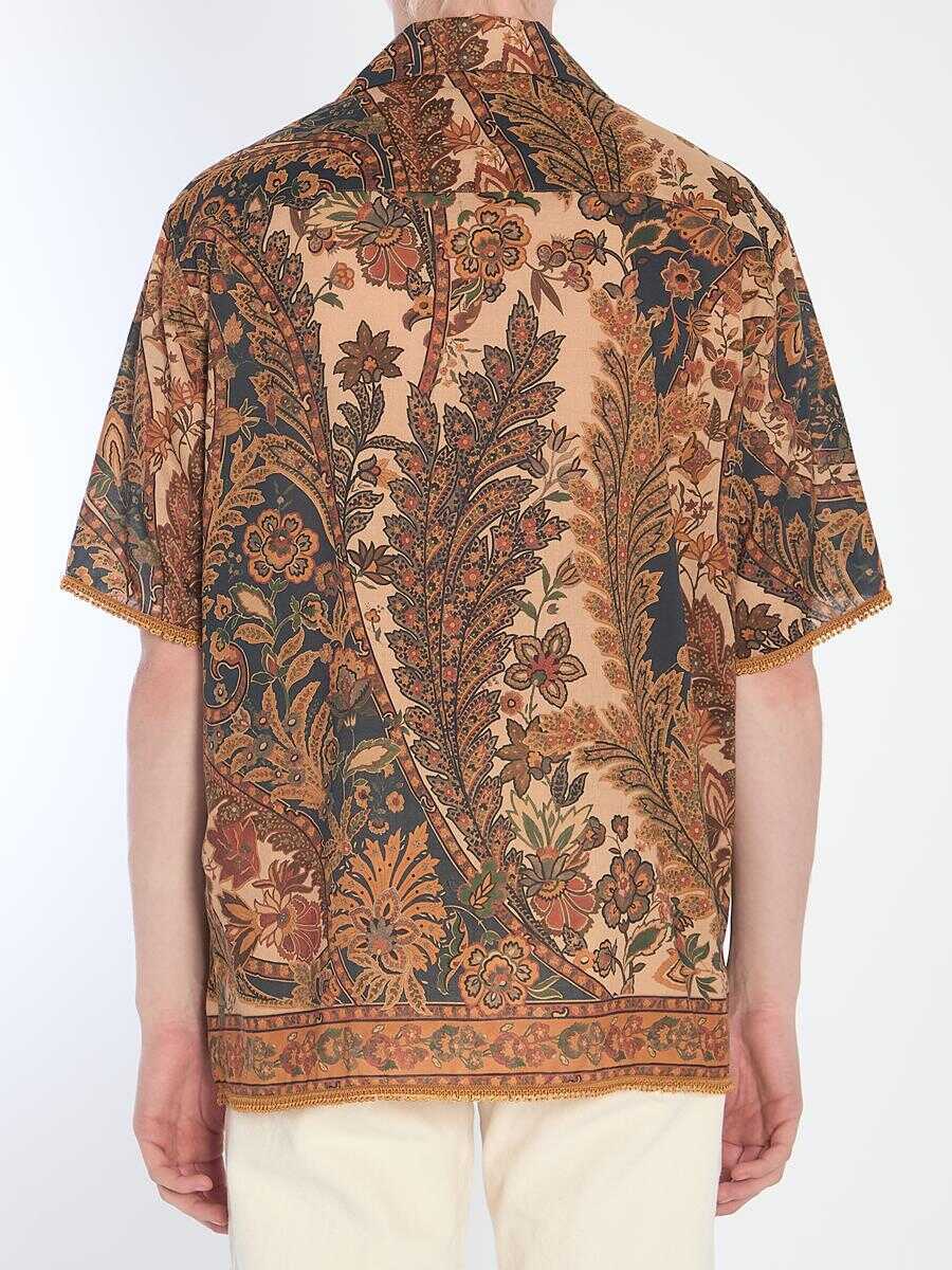 Camasi Valentino Garavani Patterned Shirt Beige Barbati (BM 17560512) 4
