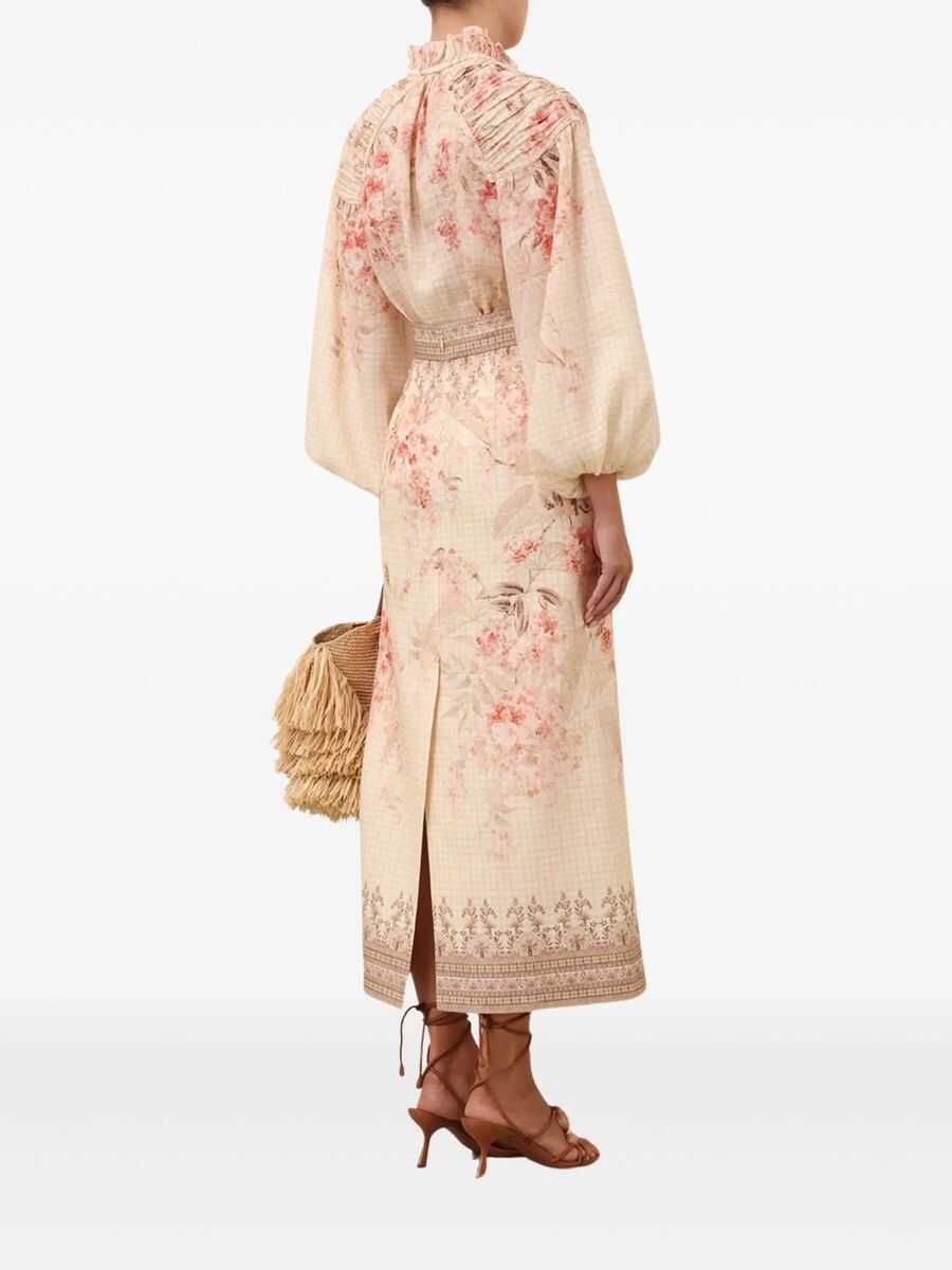 Bluze ZIMMERMANN Zimmermann Printed Blouse WHITE Femei (BM 17560641) 6