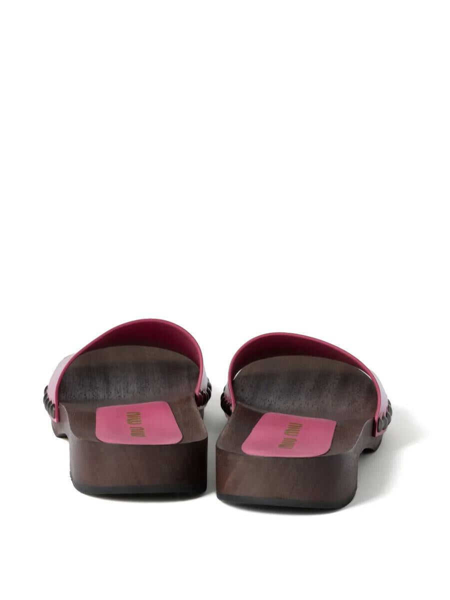 Sandale Miu Miu Miu Miu Patent Leather Clogs BEGONIA Femei (BM 17561034) 4