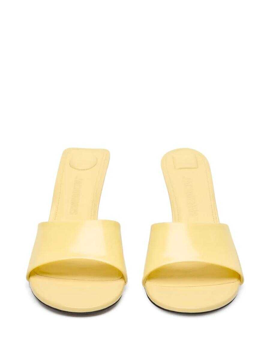 Pantofi cu toc JACQUEMUS Jacquemus Les Cubisto Mules Yellow Femei (BM 17562102) 3