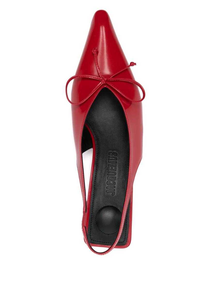 Pantofi cu toc JACQUEMUS Jacquemus Cubisto Pumps With 35Mm Back Strap RED Femei (BM 17562105) 4