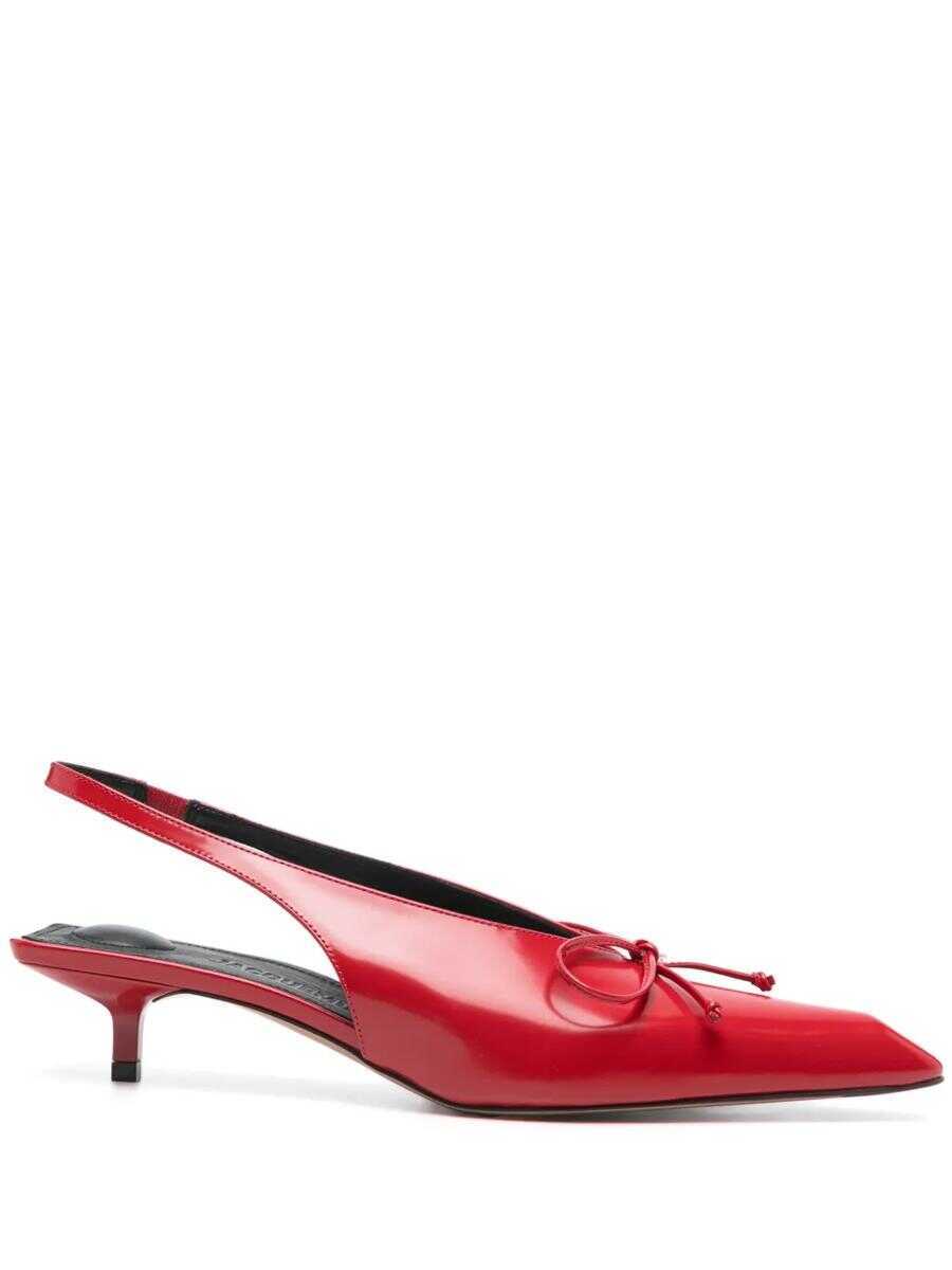 Pantofi cu toc JACQUEMUS Jacquemus Cubisto Pumps With 35Mm Back Strap RED Femei (BM 17562105) 1