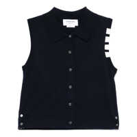 Topuri Thom Browne Cotton Tank Top With 4-Stripe Detail Femei
