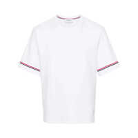 Tricouri Thom Browne Rwb Stripe T-Shirt Barbati