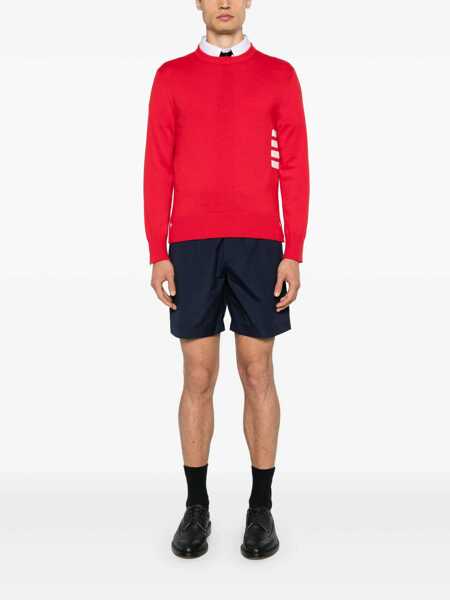 Pulovere Thom Browne Thom Browne 4-Stripe Detail Sweater BLUE Barbati (BM 17562147) 2