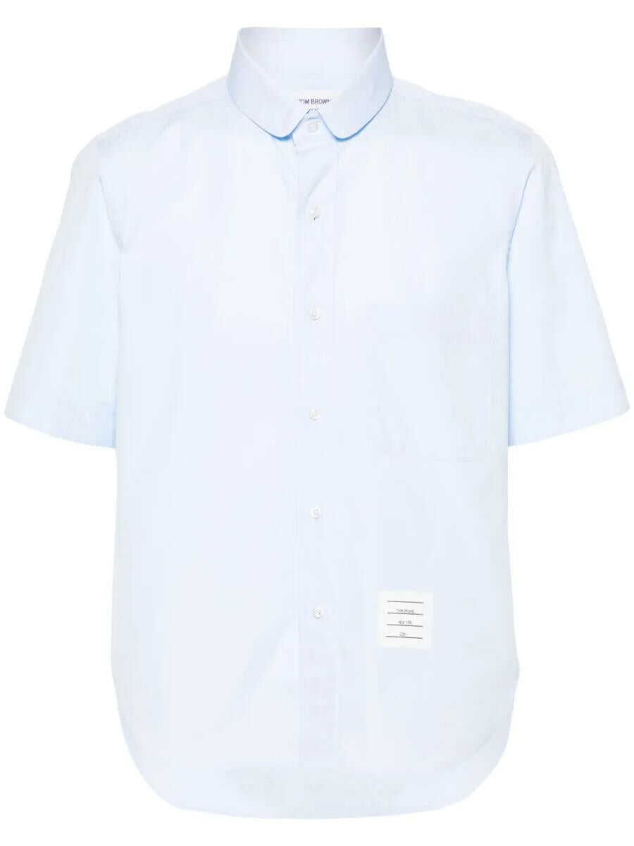 Camasi Thom Browne Thom Browne Short-Sleeved Shirt BLUE Barbati (BM 17562156) 1