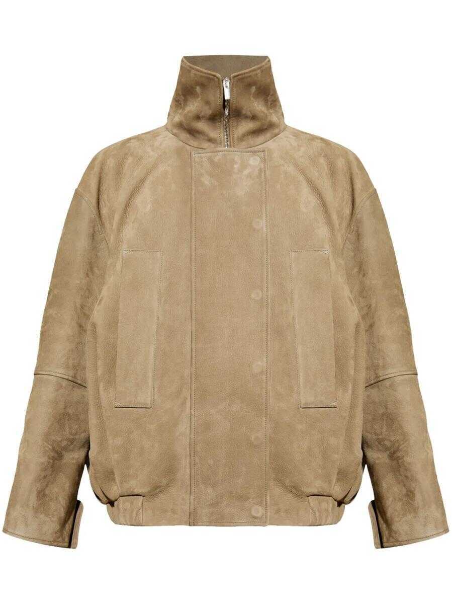 Geci JACQUEMUS Jacquemus Le Ciro Leather Jacket BROWN Femei (BM 17562186) 1