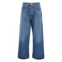 Blugi 'Emmi' Blue Five Pocket Jeans With Thin Waist Belt In Denim Woman Femei