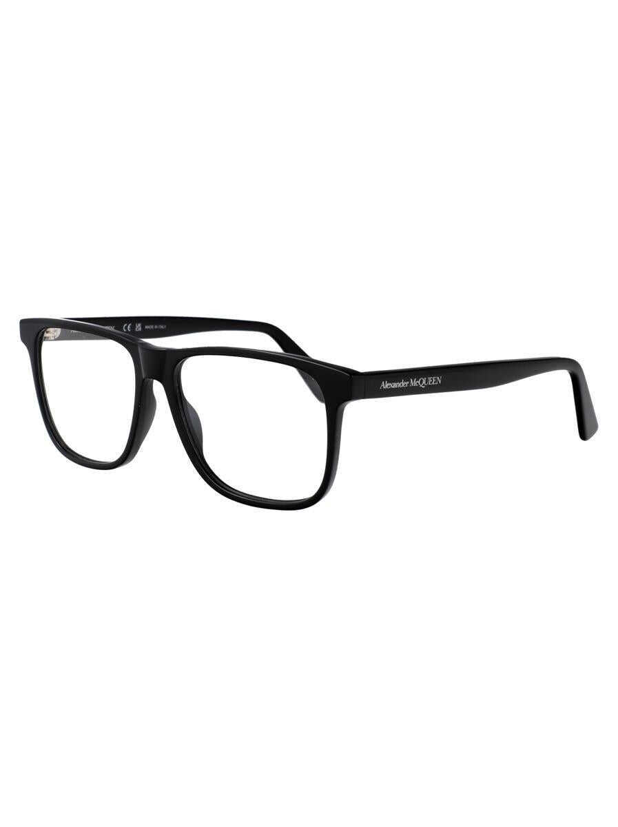Ochelari de soare Alexander McQueen Alexander McQueen Optical 001 BLACK BLACK TRANSPARENT Barbati (BM 17562621) 2