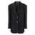 Tagliatore Black Jacket With Pointed Lapels And Front Pockets In Viscose Blend Woman Black
