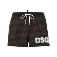 Sorturi de baie DSQUARED2 DSQUARED2 Black Swimsuit With Logo Print