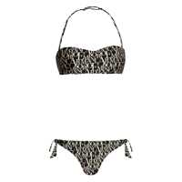 Costume de baie Emporio Armani Allover Logo Bikini Set Femei