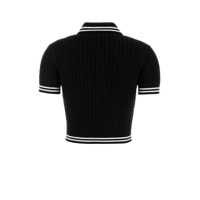 Tricouri Polo Alessandra Rich Dama - Tricouri Polo Alessandra Rich Alessandra Rich Polo Black Femei (BM 17564430) - B-mall.ro