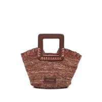 Genti de mana Staud Shirley Raffia Mini Bucket Bag Femei